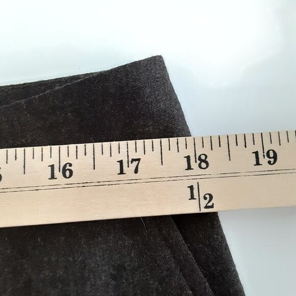 Brooks Brothers Wool Stretch Lucia Straight Leg Trousers Brown Mid Rise Pant 12 - Picture 11 of 14